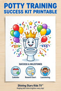Potty Training Success Kit Printable — Charts, Stickers & Certificate for Kids 2–6