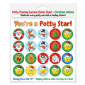 Potty Training Success Sticker Sheet Printable – Christmas Edition (Ages 2-6)